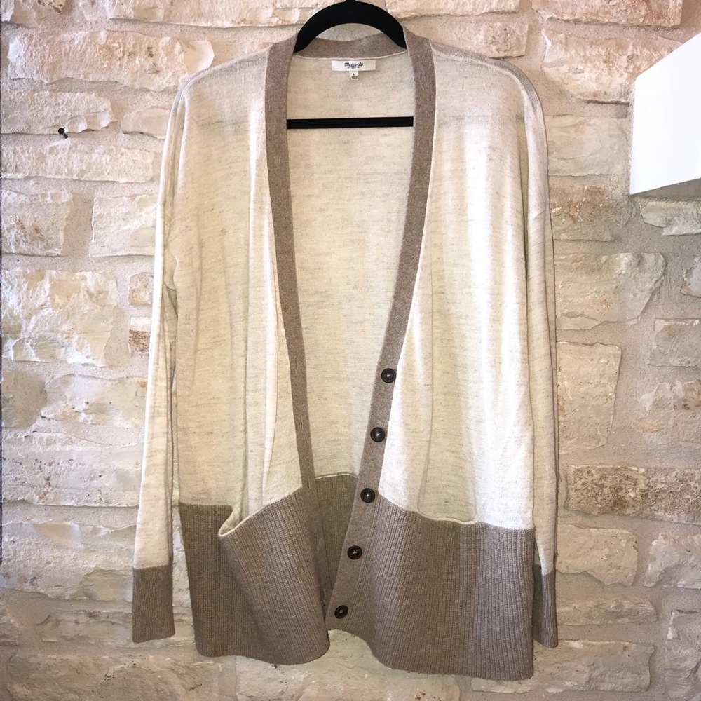 Madewell Long Cardigan with Pockets